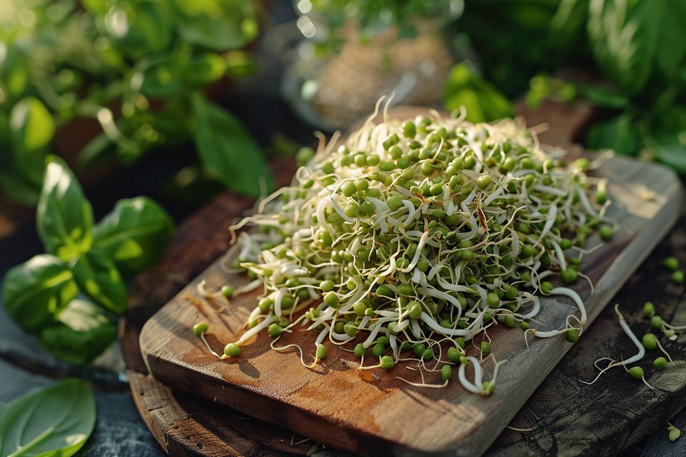 Nutritional values ​​of the Munger bean shoots