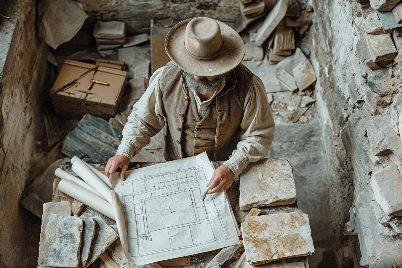Steps before the construction of the barbican Steps before the construction of the barbican