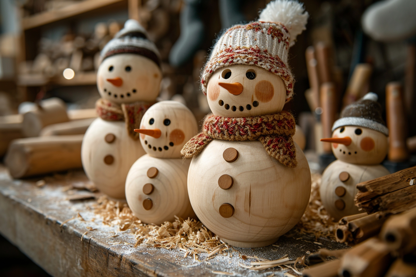 Why opt for wooden snowmen?