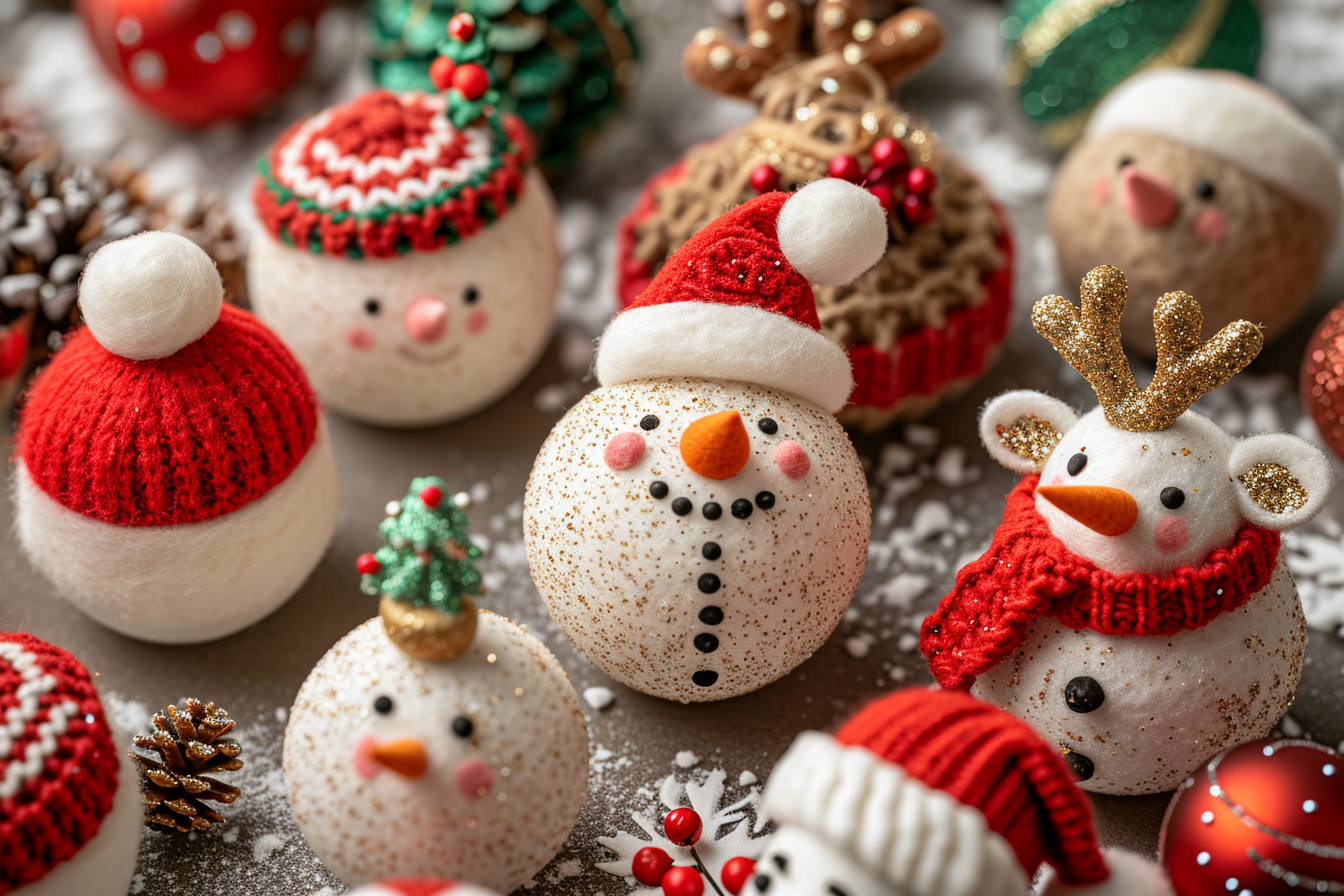 Ideas for Christmas characters to do with Polistirene balls Ideas for Christmas characters to do with Polistirene balls