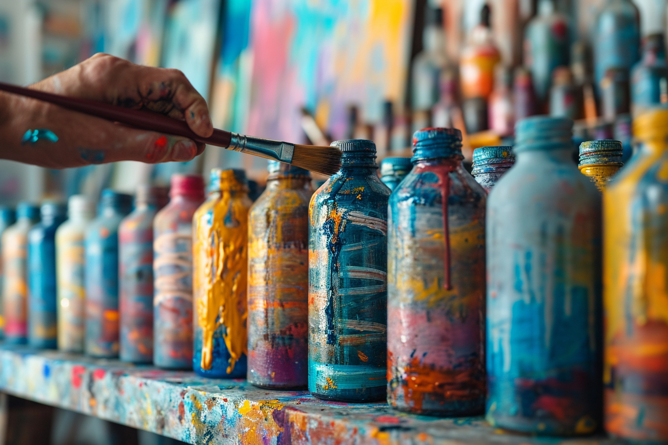 The different techniques for painting glass bottles The different techniques for painting glass bottles