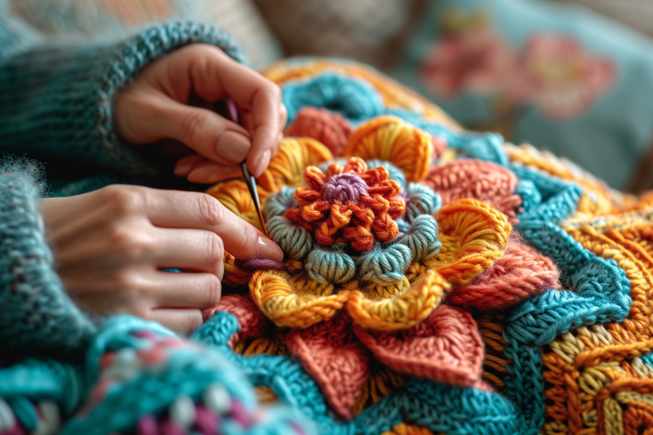 Personalization and use of the crochet flower